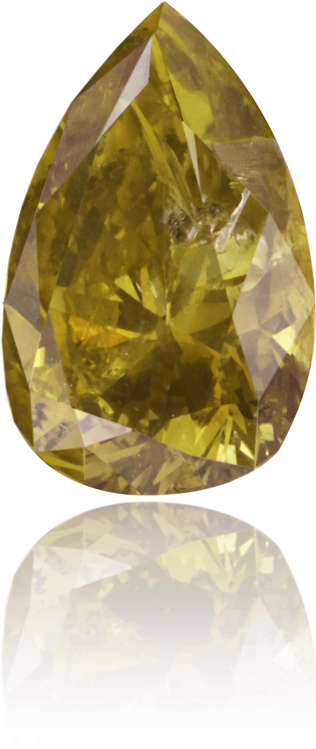 Natural Green Diamond Pear Shape 1.03 ct Polished