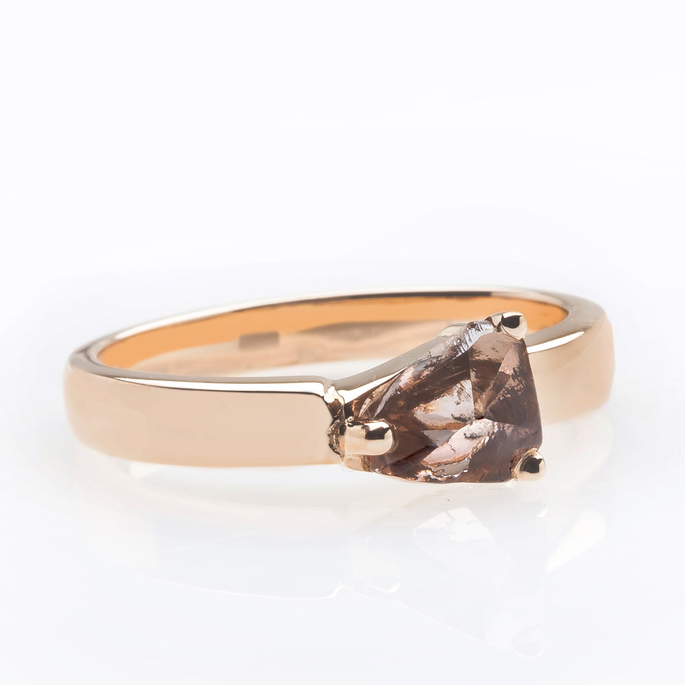 Chocolate solitaire deals diamond ring