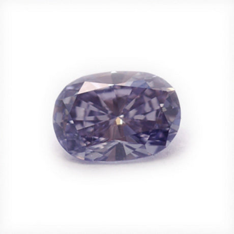 An oval violet diamond