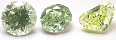 Three green diamonds, all green but different shades