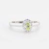 Lime Diamond Engagement Ring