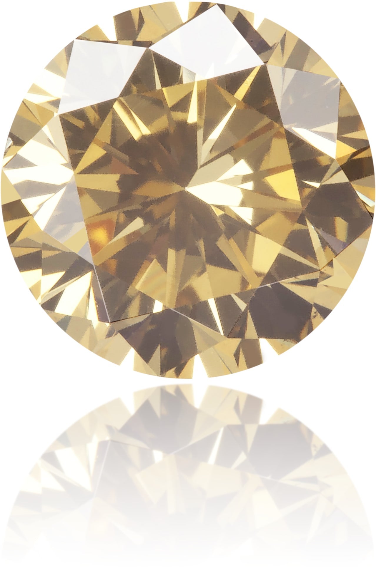 Natural Brown Diamond Round 1.39 ct Polished