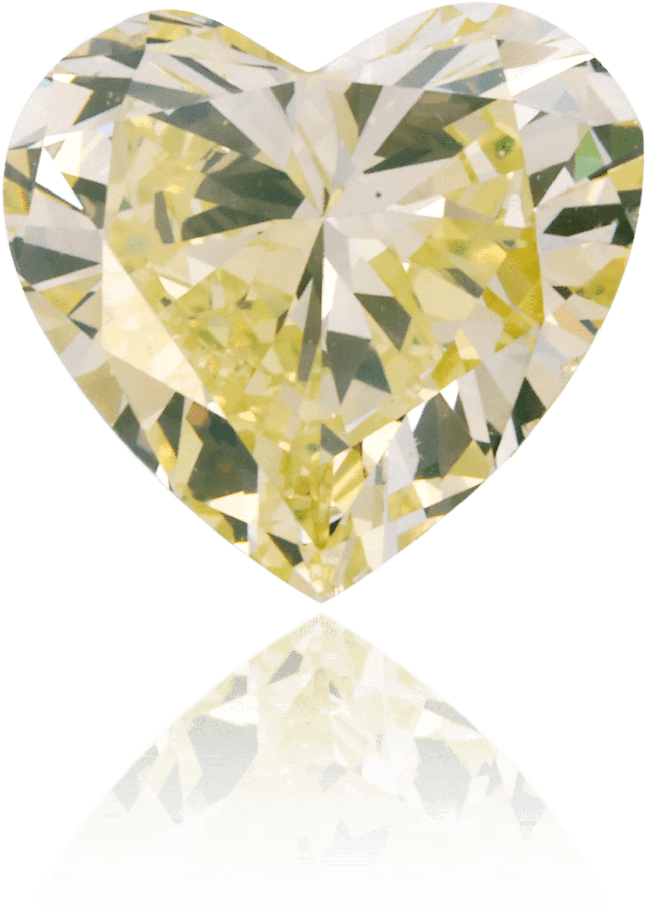 Natural Yellow Diamond Heart Shape 1.31 ct Polished