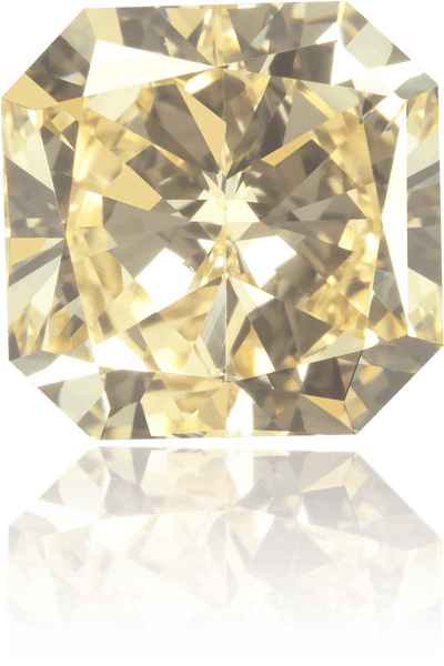 Natural Yellow Diamond Square 1.71 ct Polished