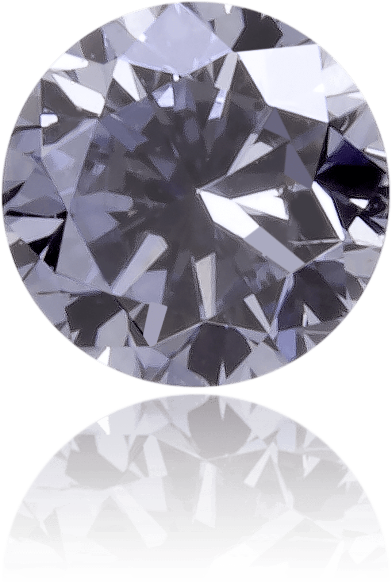 Natural Gray Diamond Round 0.09 ct Polished