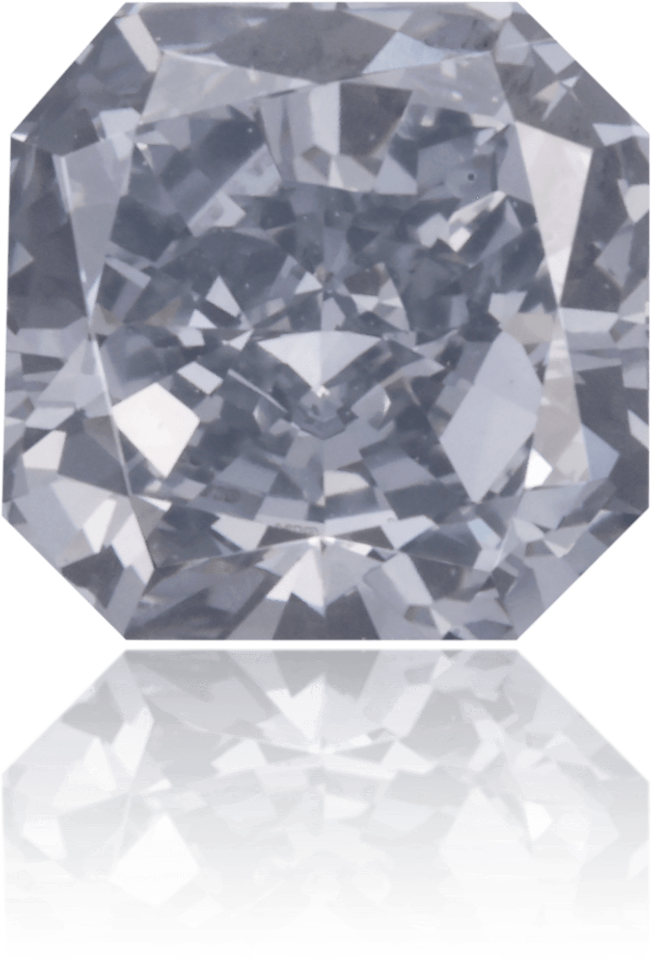 Natural Gray Diamond Square 0.61 ct Polished