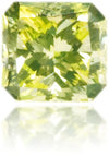 Natural Green Diamond Square 0.18 ct Polished