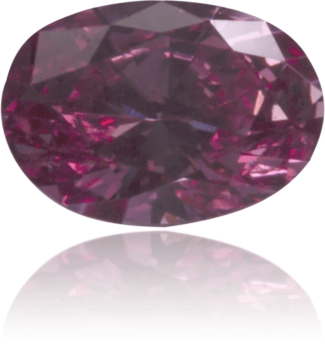 Natural Pink Diamond Oval 0.11 ct Polished