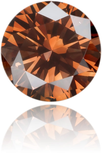 Natural Brown Diamond Round 0.19 ct Polished