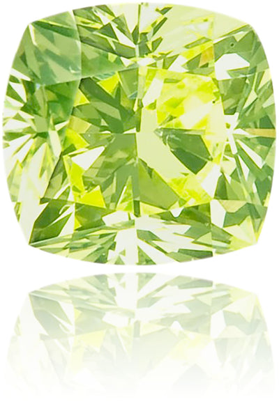 Natural Green Diamond Square 0.22 ct Polished