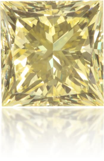 Natural Yellow Diamond Square 0.90 ct Polished