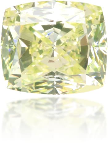 Natural Green Diamond Cushion 0.92 ct Polished