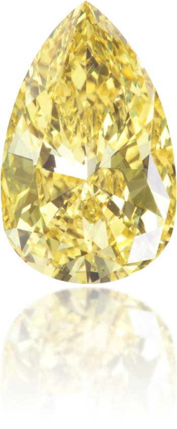 Natural Yellow Diamond Pear Shape 1.01 ct Polished