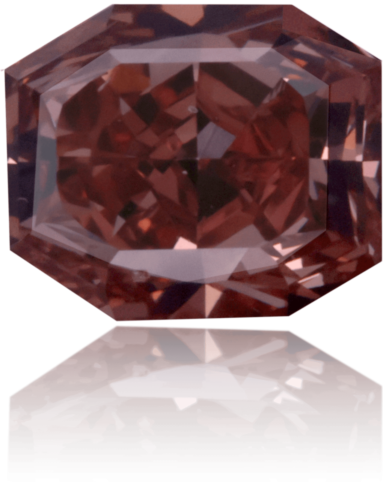 Natural Pink Diamond Octagon 0.91 ct Polished