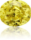 Natural Yellow Diamond Oval 1.05 ct Polished