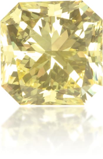 Natural Yellow Diamond Rectangle 1.05 ct Polished