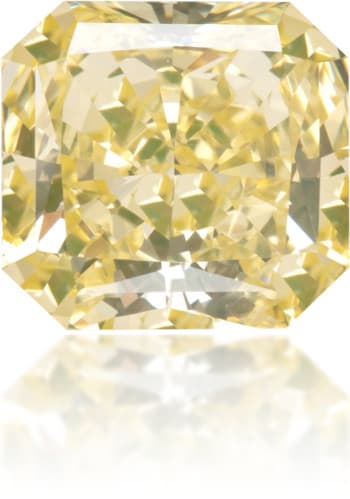 Natural Yellow Diamond Square 1.27 ct Polished