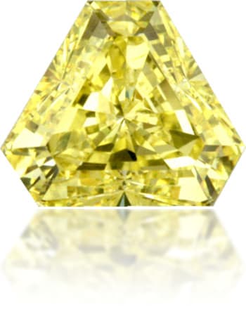 Natural Yellow Diamond Triangle 1.35 ct Polished