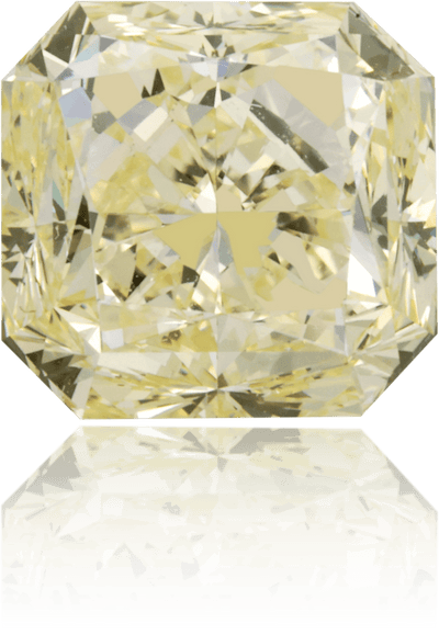 Natural Yellow Diamond Square 2.03 ct Polished