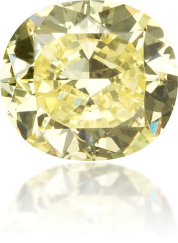 Natural Yellow Diamond Cushion 2.08 ct Polished