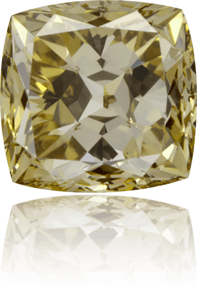 Natural Yellow Diamond Cushion 2.13 ct Polished