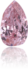 Natural Pink Diamond Pear Shape 0.50 ct Polished