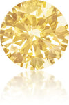 Natural Orange Diamond Round 0.37 ct Polished