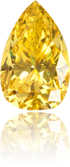 Natural Yellow Diamond Pear Shape 1.32 ct Polished