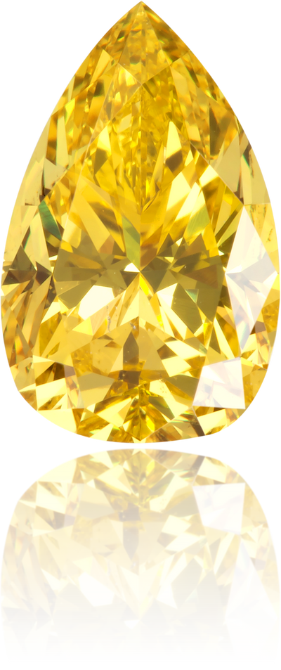 Natural Yellow Diamond Pear Shape 1.32 ct Polished