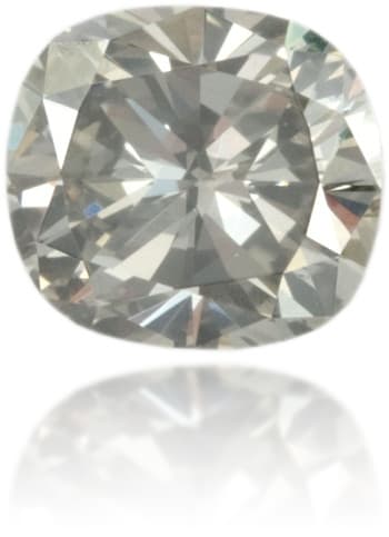 Natural Gray Diamond Cushion 0.52 ct Polished