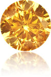 Natural Orange Diamond Round 0.23 ct Polished