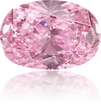 Natural Pink Diamond Oval 0.18 ct Polished