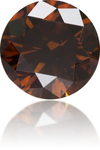 Natural Brown Diamond Round 0.85 ct Polished