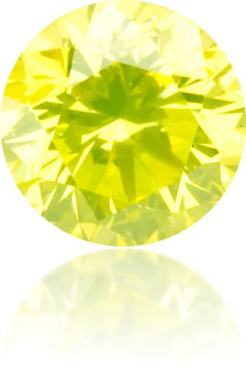 Natural Green Diamond Round 0.21 ct Polished