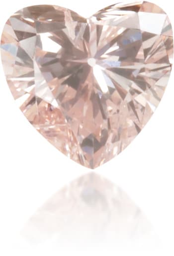 Natural Pink Diamond Heart Shape 0.12 ct Polished