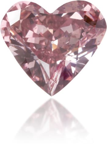 Natural Pink Diamond Heart Shape 0.40 ct Polished