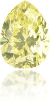 Natural Yellow Diamond Pear Shape 0.48 ct Polished