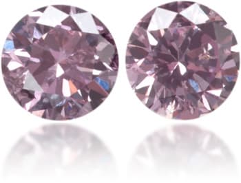 Natural Purple Diamond Round 0.00 ct set