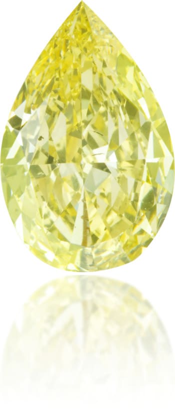 Natural Yellow Diamond Pear Shape 1.78 ct Polished