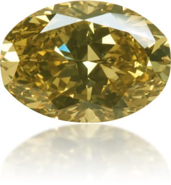 Natural Yellow Diamond Oval 3.11 ct Polished