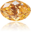 Natural Orange Diamond Oval 0.17 ct Polished