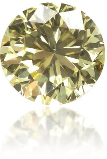 Natural Yellow Diamond Round 0.26 ct Polished