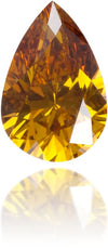 Natural Orange Diamond Pear Shape 0.30 ct Polished