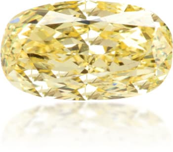 Natural Yellow Diamond Cushion 1.10 ct Polished