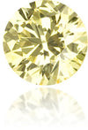 Natural Yellow Diamond Round 0.13 ct Polished