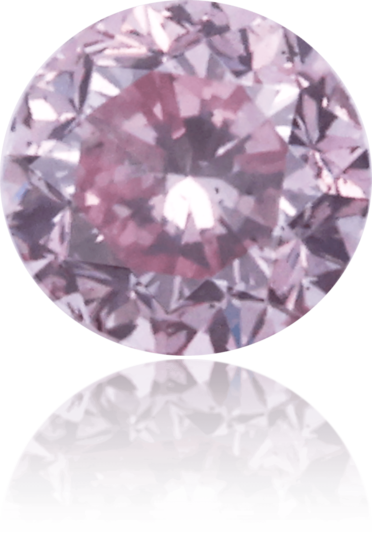 Natural Purple Diamond Round 0.55 ct Polished