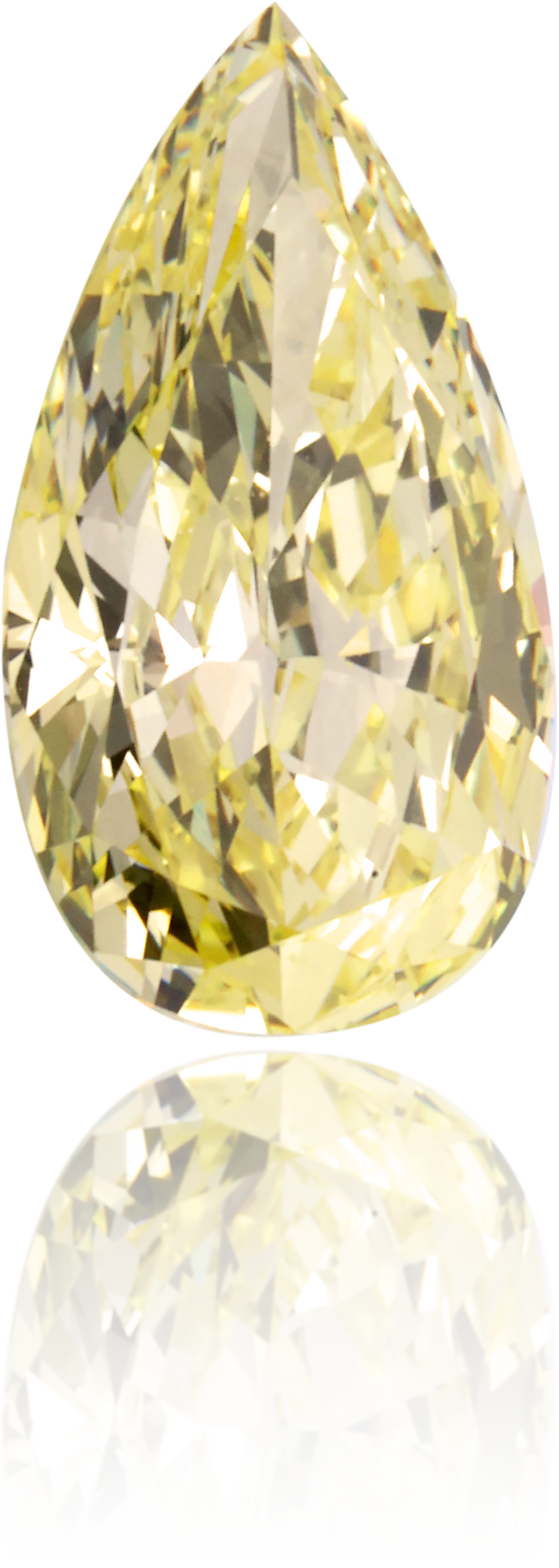 Natural Yellow Diamond Pear Shape 0.54 ct Polished