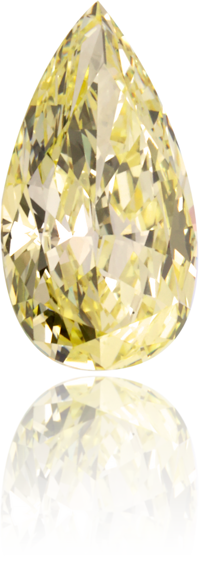 Natural Yellow Diamond Pear Shape 0.54 ct Polished