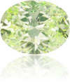 Natural Green Diamond Oval 0.50 ct Polished