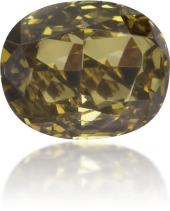 Natural Green Diamond Cushion 0.16 ct Polished